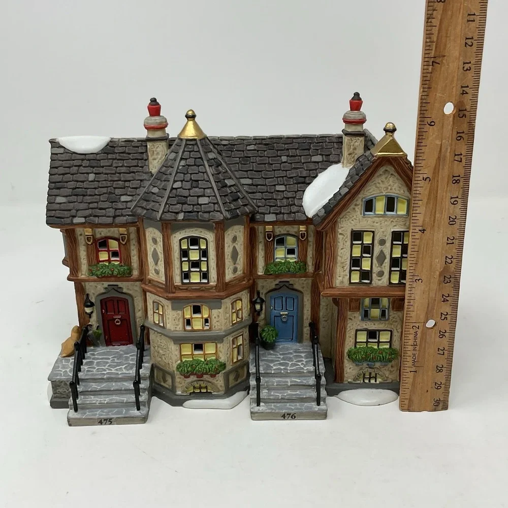 Dept 56 Dickens Village Howard Street Row Houses 56.58728 Christmas